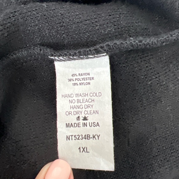 Kiyonna Black Turtleneck Sweater - Picture 5 of 5